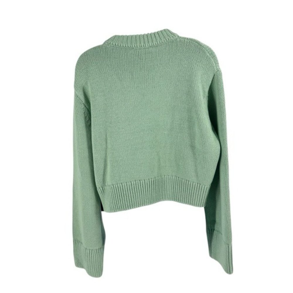 Tuckernuck NEW Mint Chip Aiden Chunky Knit Long Sleeve Crewneck Sweater Size L - Picture 6 of 8